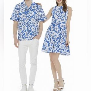Hawaii Hangover SET  Men’s Shirt and Women’s Vintage Fit and Flare Dress - XL